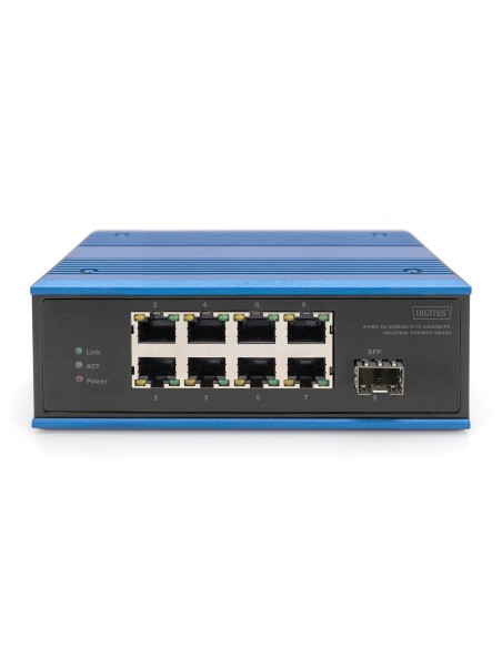 Conmutador Industrial Ethernet de 8 puertos 10/100Base-TX a 100Base-FX