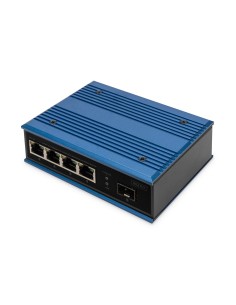Conmutador Industrial Ethernet de 4 puertos 10/100Base-TX a 100Base-FX