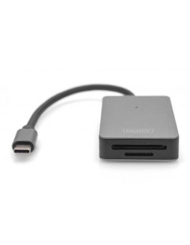 Lector de tarjetas USB-C, 2 puertos, alta velocidad