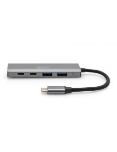 Hub de 4 puertos USB-C, 2 USB A + 2 USB-C