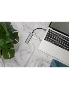 Hub de 4 puertos USB-C, 2 USB A + 2 USB-C 2