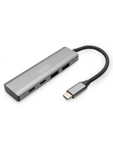 Hub de 4 puertos USB-C, 2 USB A + 2 USB-C