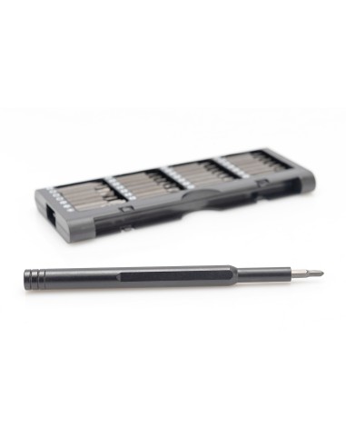 Juego de destornilladores para mecánica de precisión, 57 piezas