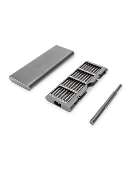 Juego de destornilladores para mecánica de precisión, 57 piezas