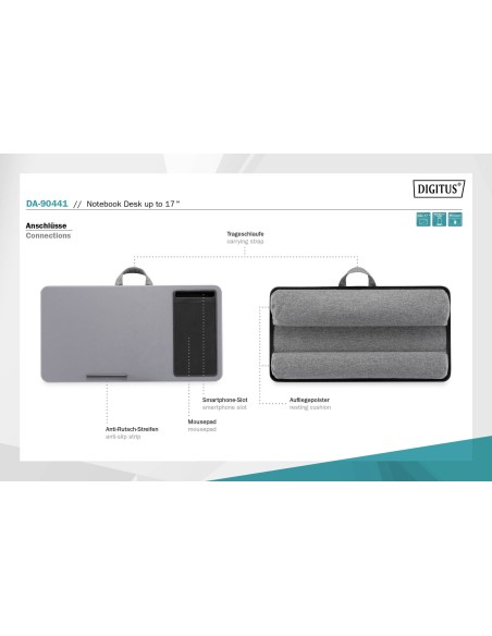 Escritorio para ordenador portátil/estación de trabajo