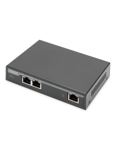 Extensor Gigabit PoE para interiores, 2 puertos, 60 W, 100 m