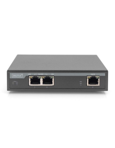 Extensor Gigabit PoE para interiores, 2 puertos, 60 W, 100 m