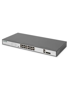 Conmutador Fast Ethernet PoE 16 puertos PoE + 2, 250W PoE