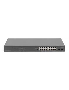 Conmutador PoE multimodo unmanaged de 16 puertos Gigabit + 2 puertos Gigabit SFP 2
