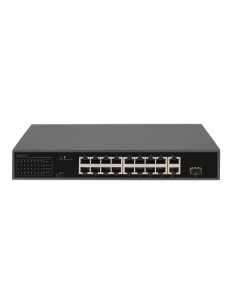 Conmutador FE PoE de 16 puertos, 2 GE Uplink (SFP/RJ45) 2