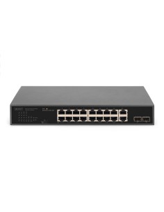 Conmutador 16+2 puertos 10/100/1000 Mbps + 2 Gigabit SFP PoE 2