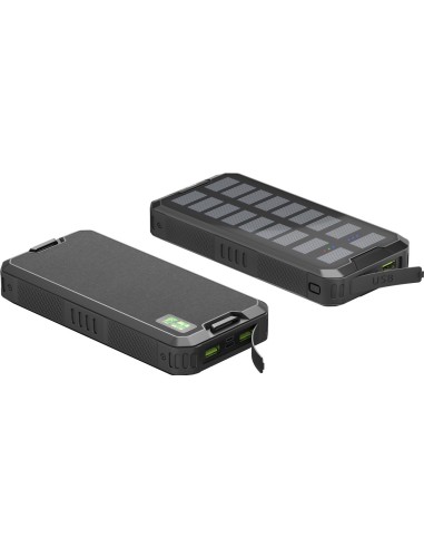 Power bank de carga rápida para exteriores con energía solar 20.000 mAh (USB C™ PD, QC 3.0)
