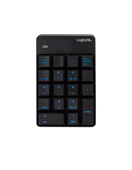 Teclado inalámbrico, 2,4 GHz, negro