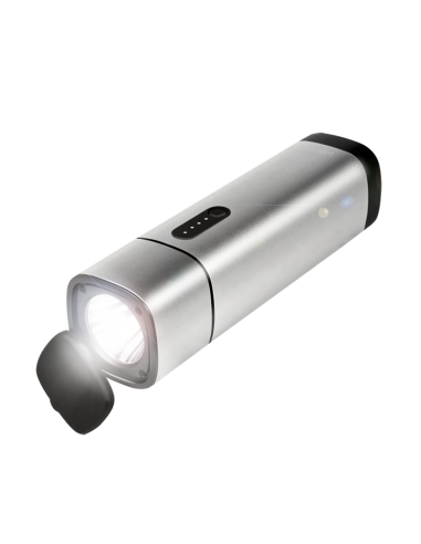 Batería Power bank externao de 10000 mAh, 2x USB-A, arrancador de batería para automóvil, gris metalizado