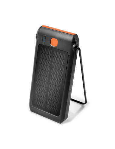 Power bank energía solar 10000 mAh, linterna, 2x USB-A QC y 1x USB-C PD