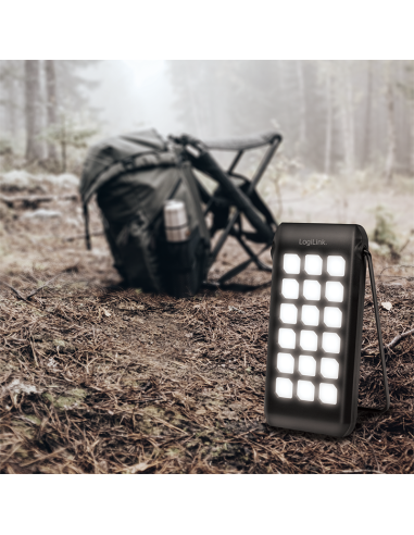 Power bank energía solar 10000 mAh, linterna, 2x USB-A QC y 1x USB-C PD