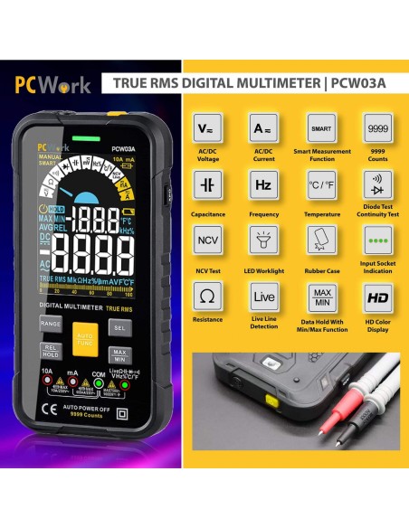 MULTIMETRO DIGITAL TRMS