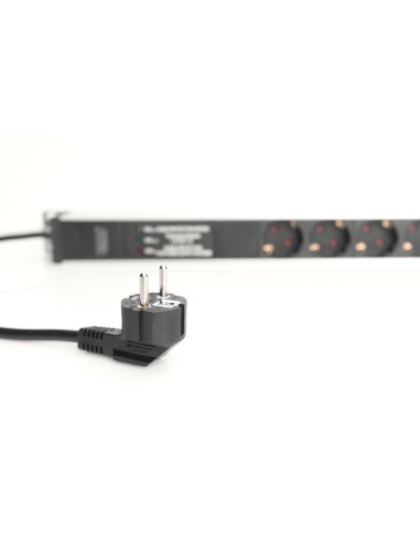 ta de enchufes con perfil de aluminio, toma de alimentación con 8 tomas de tierra, enchufe de seguridad con cable de 2 m