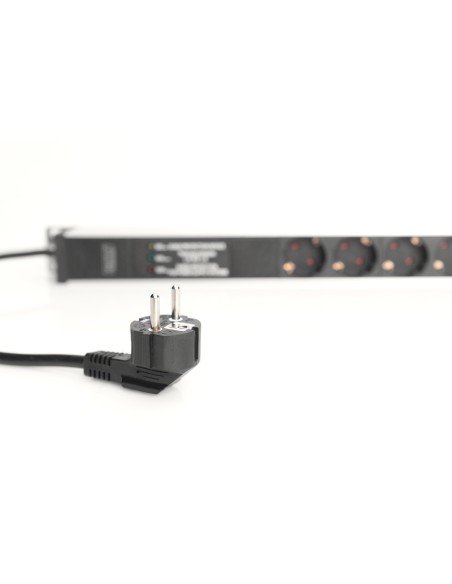 ta de enchufes con perfil de aluminio, toma de alimentación con 8 tomas de tierra, enchufe de seguridad con cable de 2 m