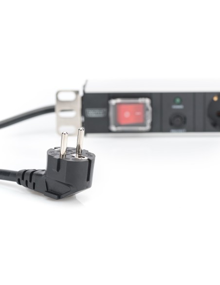 Regleta de enchufes, protección de sobrecarga, 7 tomas de tierra, 2 m