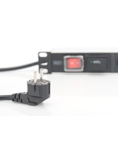 Regleta de 7 enchufes con perfil de aluminio y conmutadores, cable de 2 m con protección de sobretensión 2