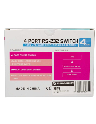 Conmutador DB9 1x4 Manual