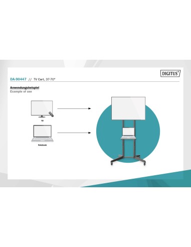 Carro de presentación para televisor