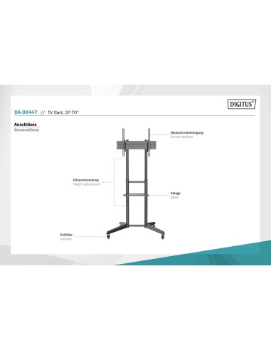 Carro de presentación para televisor