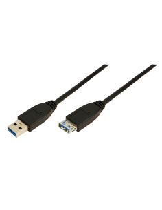 CABLE USB 3.0 A-M/A-H 3MTS
