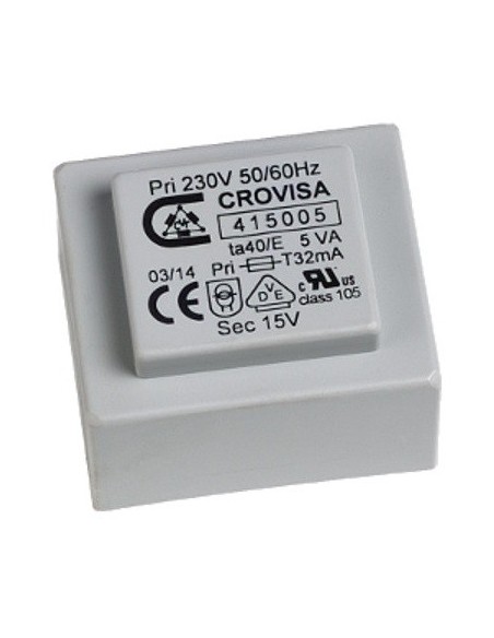 TRANSFORMADOR ENCAPSULADO PCB 24V 5VA 208mA