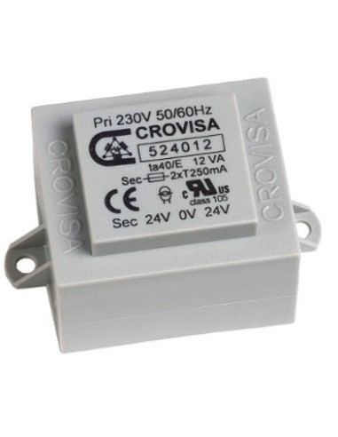 TRANSFORMADOR ENCAPSULADO PCB 2x15V 12VA 2x400mA