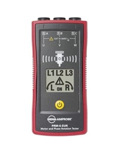 Comprobador de rotación de fases y de motores