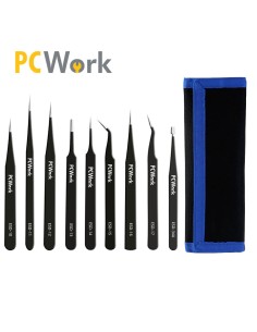 JUEGO 9 PINZAS PRECISION ESD