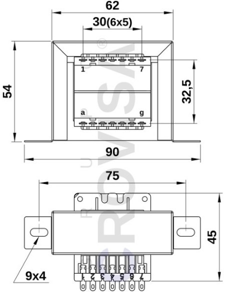 TRANSFORMADOR CONVENCIONAL 6V 2A