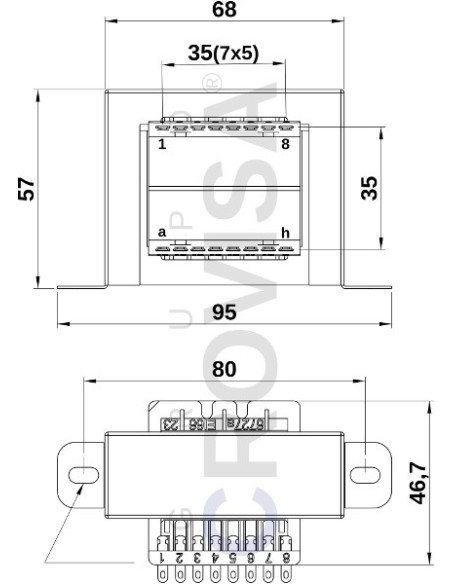 TRANSFORMADOR CONVENCIONAL 18V+18V 1A