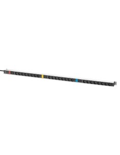 PDU IT básica, trifásica 16 A, 24 x C13, 3 x C19, cable de alimentación de 3 m, clavija IEC 60309 16 A