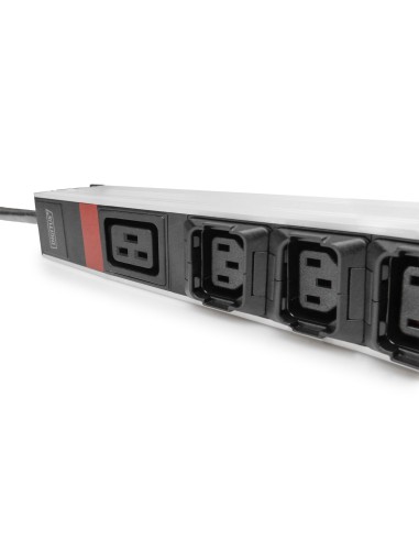PDU IT básica, trifásica 16 A, 24 x C13, 3 x C19, cable de alimentación de 3 m, clavija IEC 60309 16 A