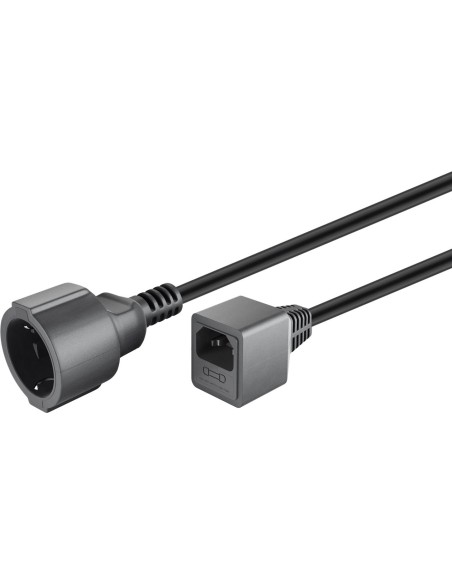 Cable de extensión de contacto a tierra, 1,5 m, negro