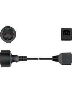 Cable de extensión de contacto a tierra, 1,5 m, negro 2