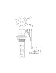 INTERRUPTOR PULSADOR ON-OFF ROJO 2