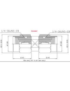 ADAPTADOR RSMA MACHO RSMA MACHO 2