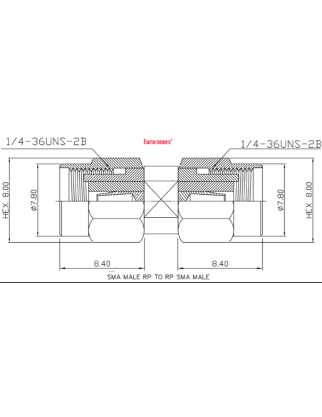 ADAPTADOR RSMA MACHO RSMA MACHO