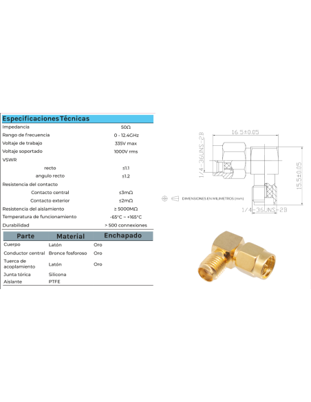 ADAPTADOR SMA MACHO-HEMBR.90º