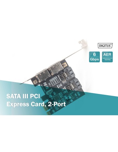 Tarjeta PCI Express SATA III, 2 puertos