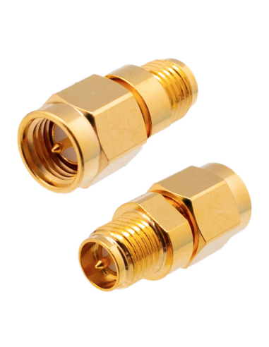 Adaptador SMA macho a RP-SMA hembra