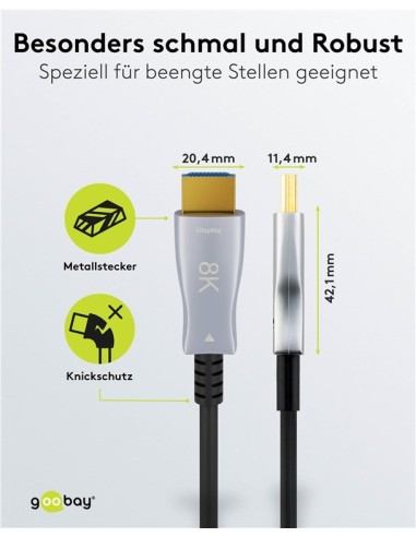 Cable HDMI™Alta Velocidad Híbrido Óptico Con Ethernet (AOC) 70.00mts.