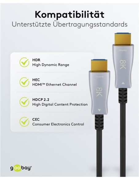 Cable HDMI™Alta Velocidad Híbrido Óptico Con Ethernet (AOC) 70.00mts.