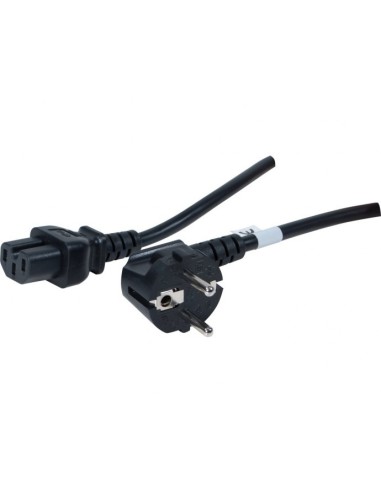 Cable de alimentación CEE7/C15 negro - 1,8 m