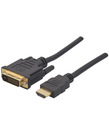 CABLE HDMI A DVI-D (24+1) 2MTS M/M