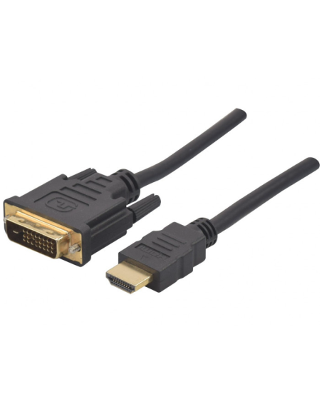 CABLE HDMI A DVI-D (24+1) 2MTS M/M